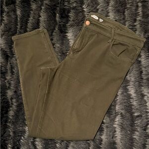 Old Navy Women's Skinny Jeans in Dark Green